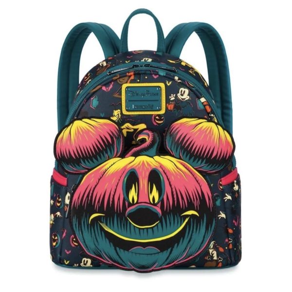 Disney Parks Halloween Mickey Pumpkin Mini Backpack